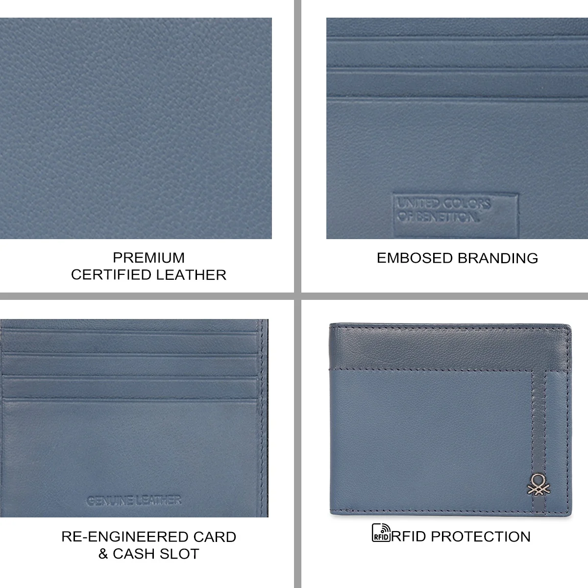 United Colors of Benetton Carrook Men's Slimfold Wallet - Image 7