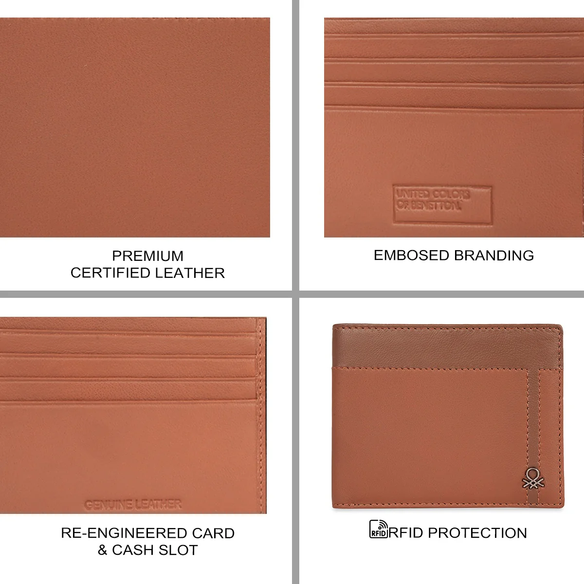 United Colors of Benetton Carrook Men's Slimfold Wallet - Image 7