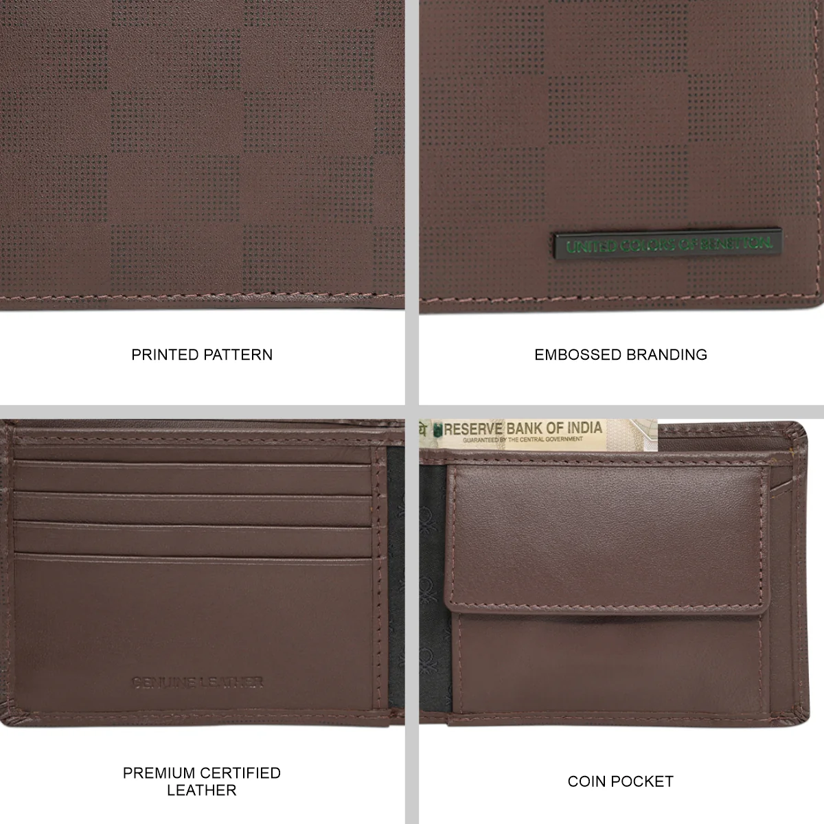 United Colors of Benetton Cartier Men's Global Coin Wallet - Image 8