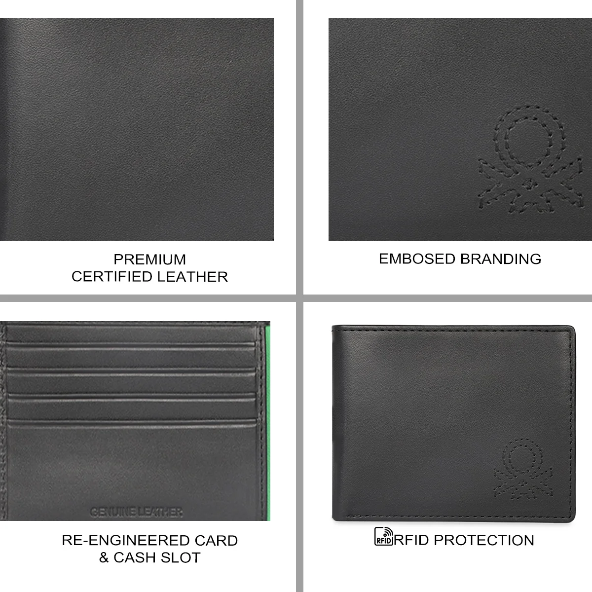 United Colors of Benetton Carwinley Men's Slimfold Wallet - Image 7