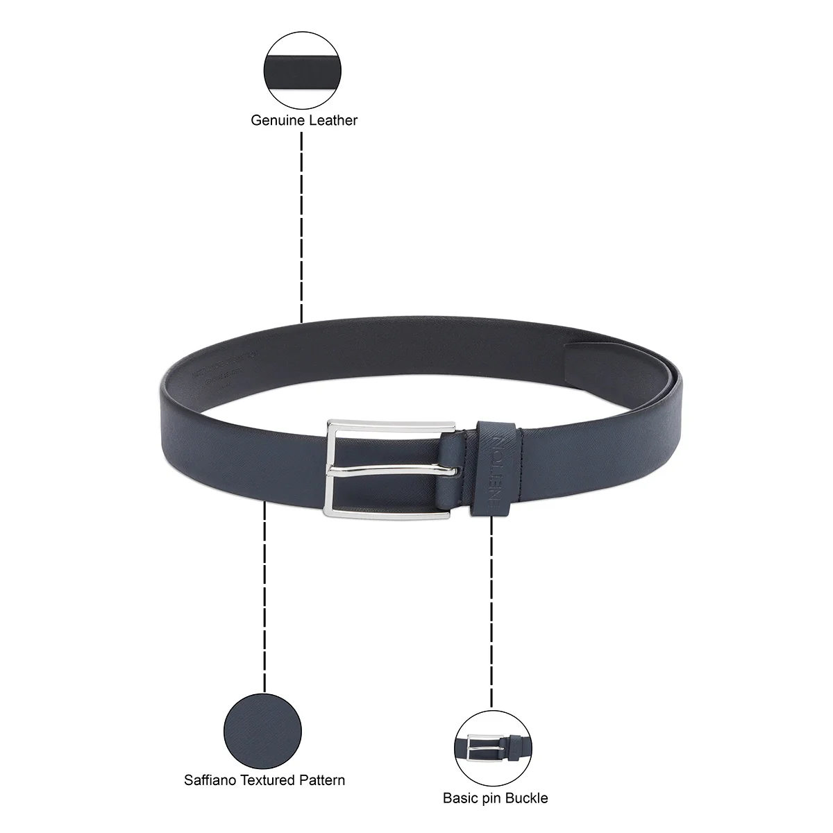 United Colors of Benetton Casciano Non Reversible Belt - Image 4