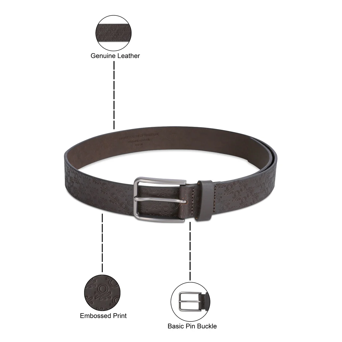 United Colors of Benetton Cassander Non Reversible Belt - Image 7