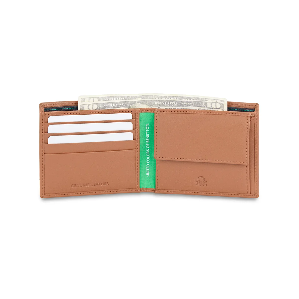 United Colors of Benetton Castriel Men's Global Coin Leather Wallet - Image 21