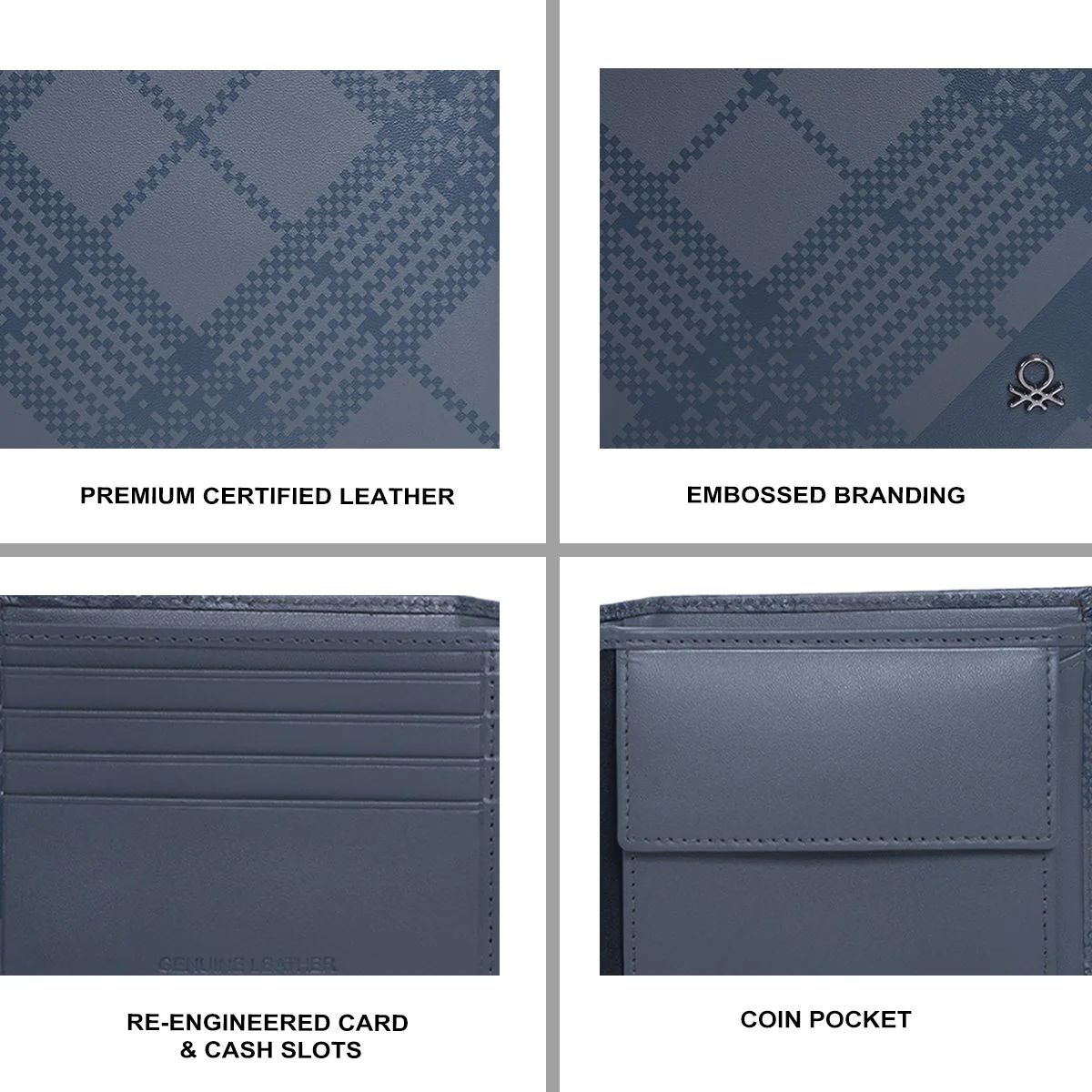 United Colors of Benetton Cathair Men's Global Coin Wallet - Image 7
