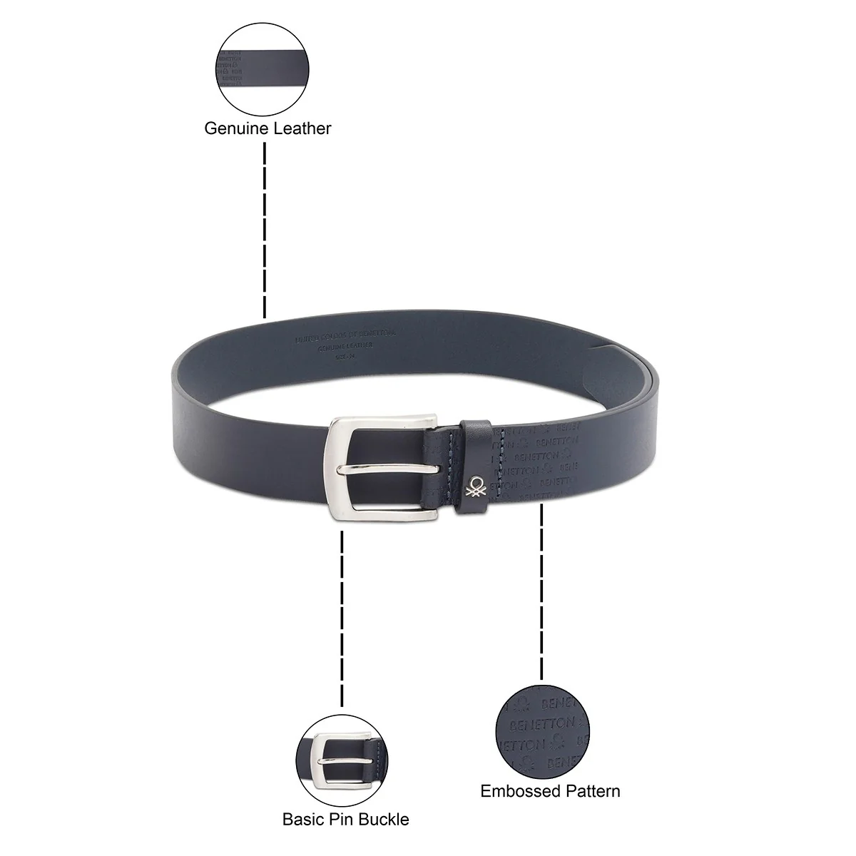 United Colors of Benetton Cavazzo Men's Non Reversible Belt - Image 4