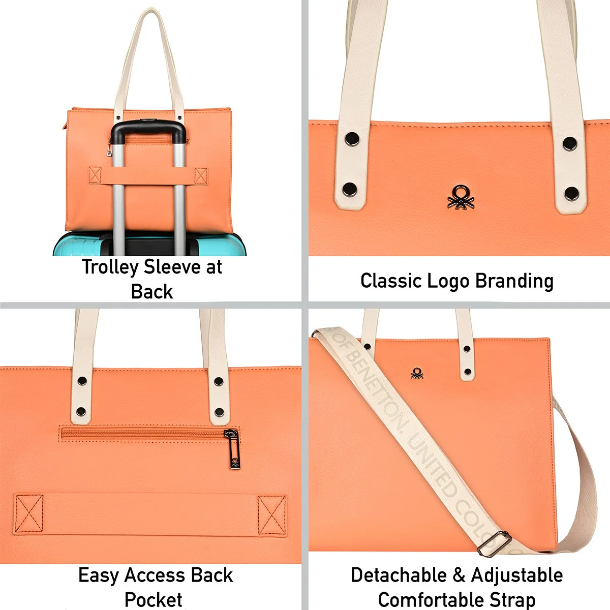 United Colors of Benetton Charlote Women's Tote - Image 6