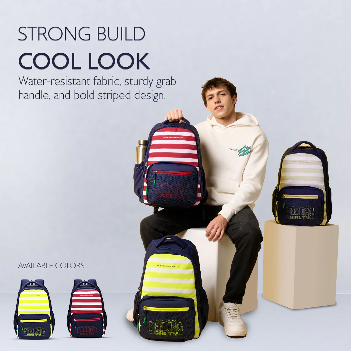 United Colors of Benetton Cipher Non Laptop Backpack - Image 6
