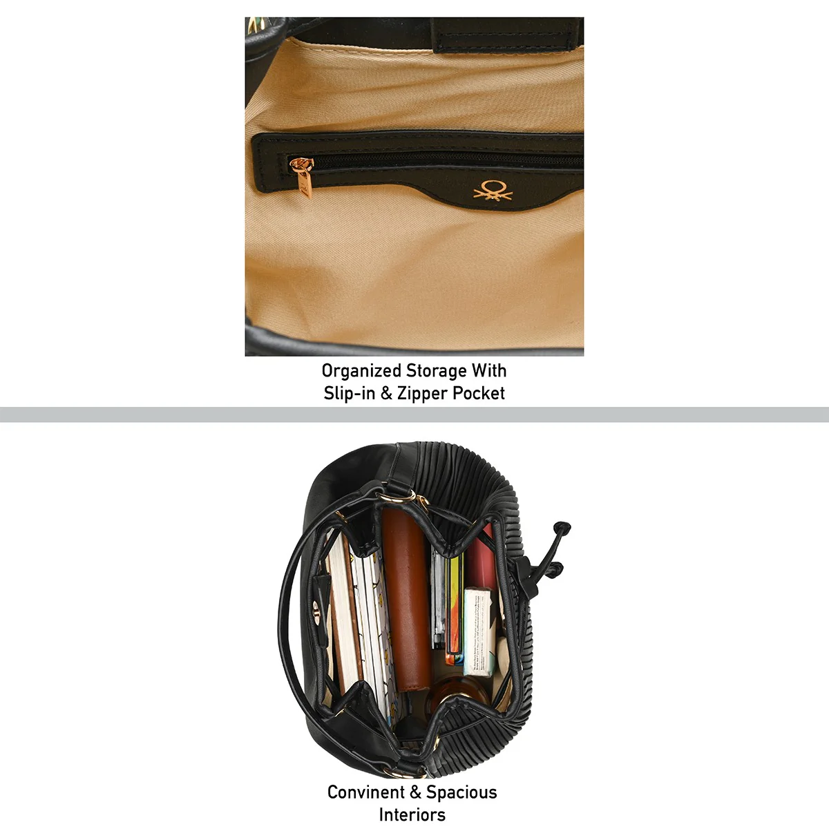 United Colors of Benetton Claire Women's Bucket Bag - Image 6