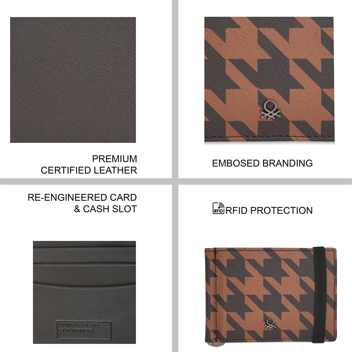 United Colors of Benetton Clemente Men's Money Clip Wallet - Image 4