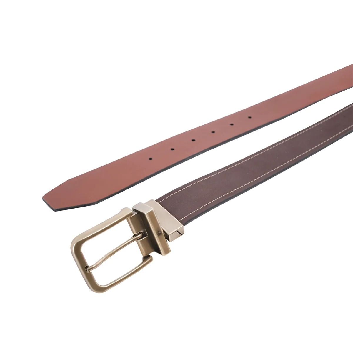 United Colors of Benetton Coats Men's Reversible Belt - Image 7