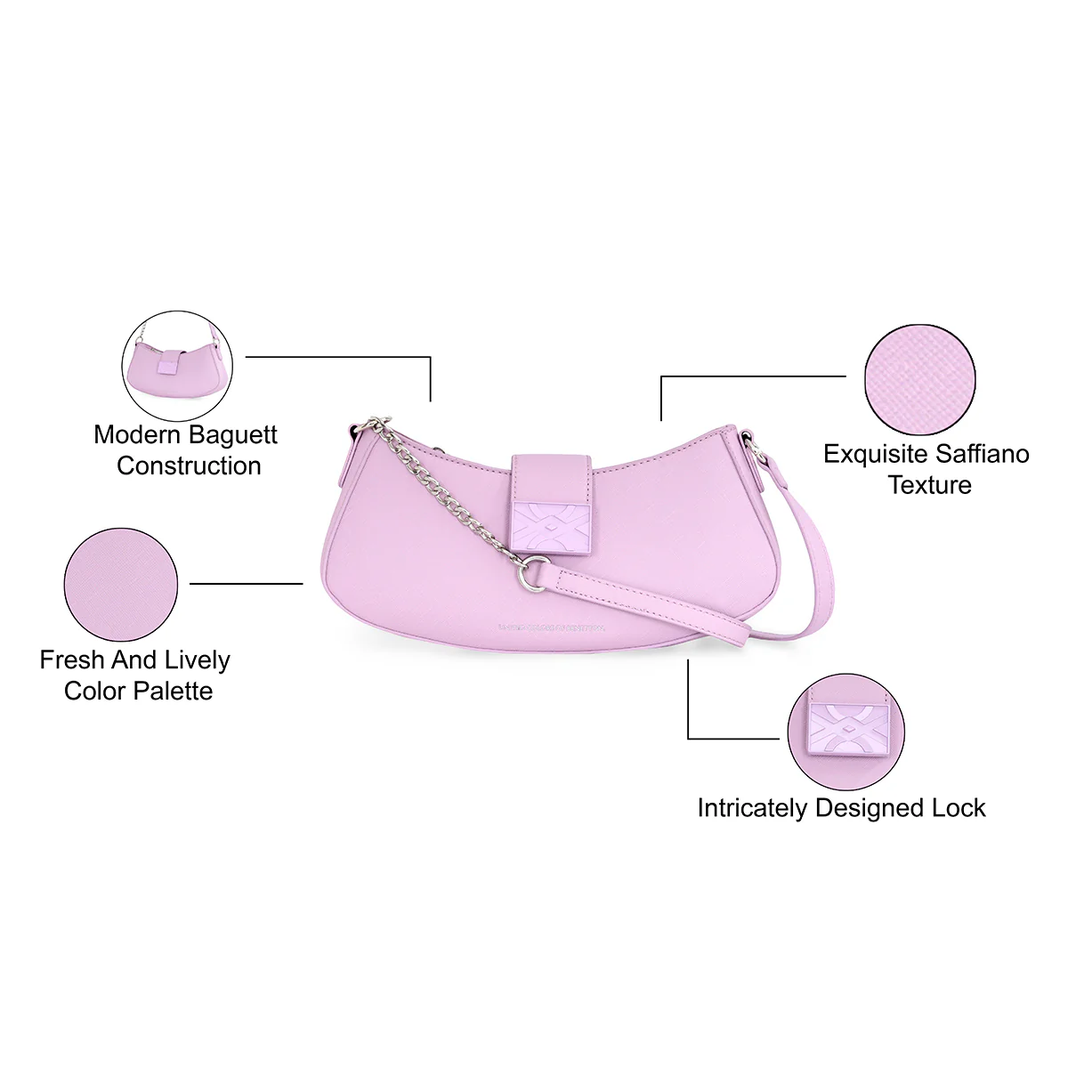 United Colors of Benetton Conan Women's Baguette - Image 4