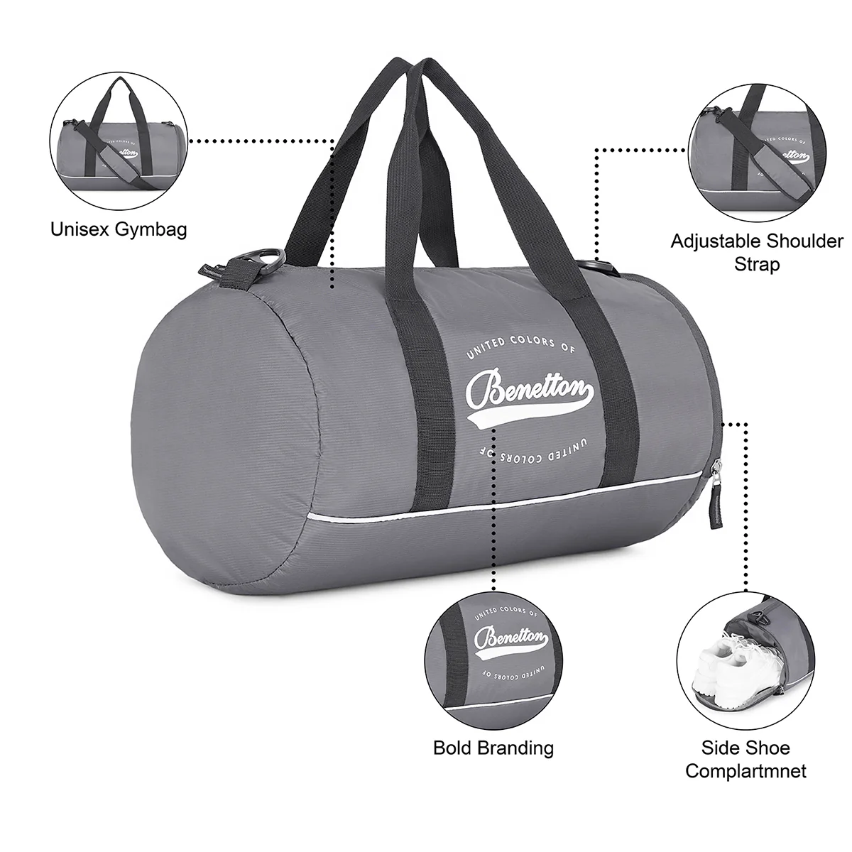 United Colors of Benetton Conrad Gym Bag - Image 4
