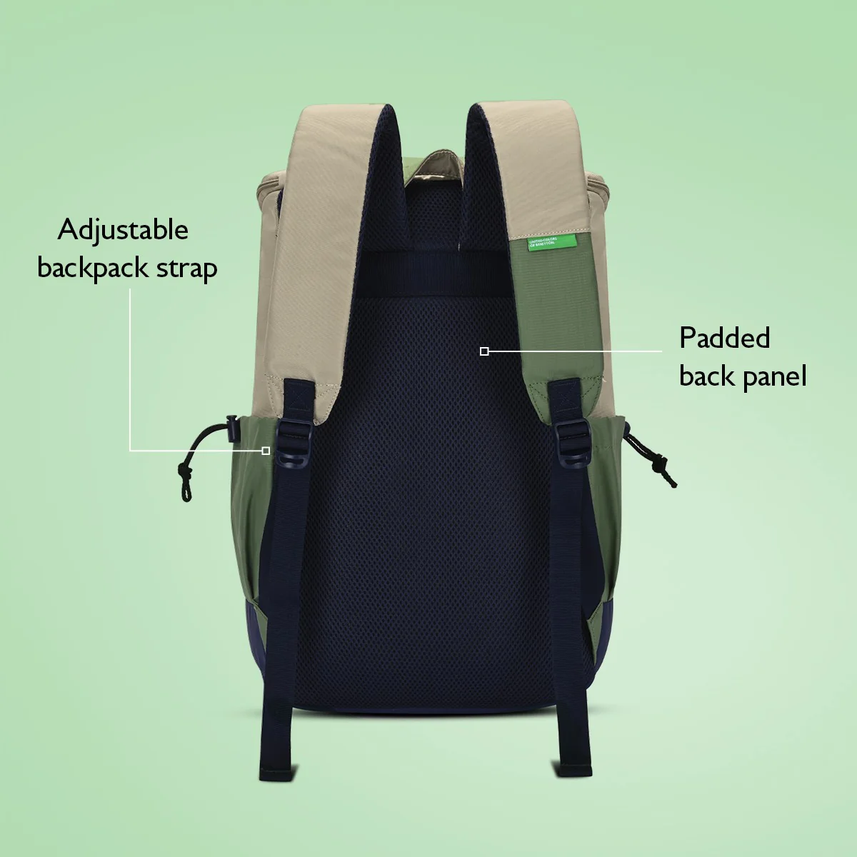 United Colors of Benetton Cosmo Non Laptop Backpack - Image 5
