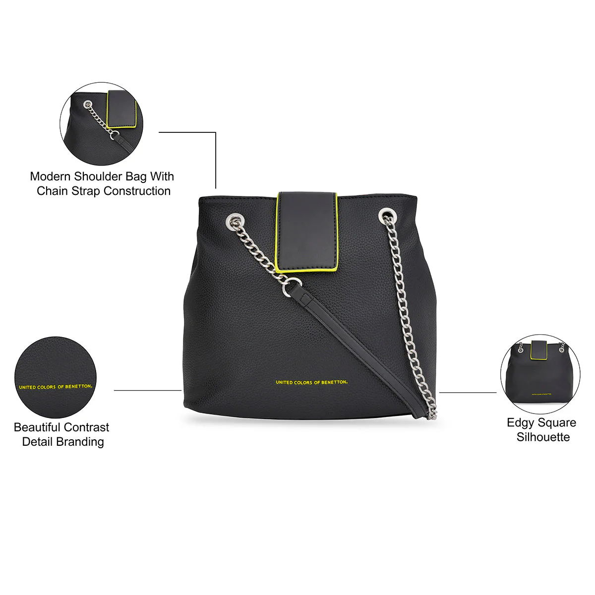 United Colors of Benetton Danna Women's Hobo - Image 3
