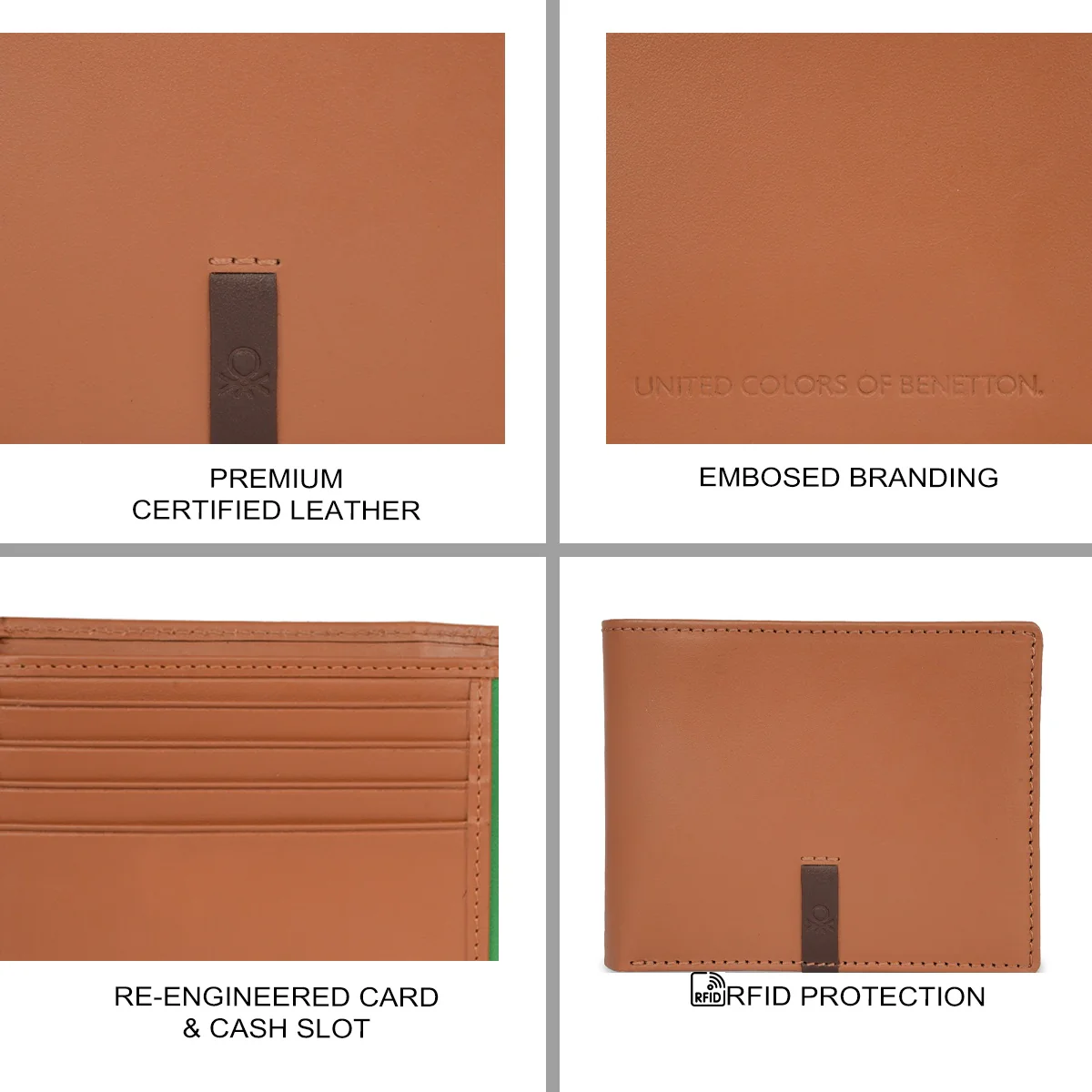 United Colors of Benetton Derwent Men's Slimfold Wallet - Image 7