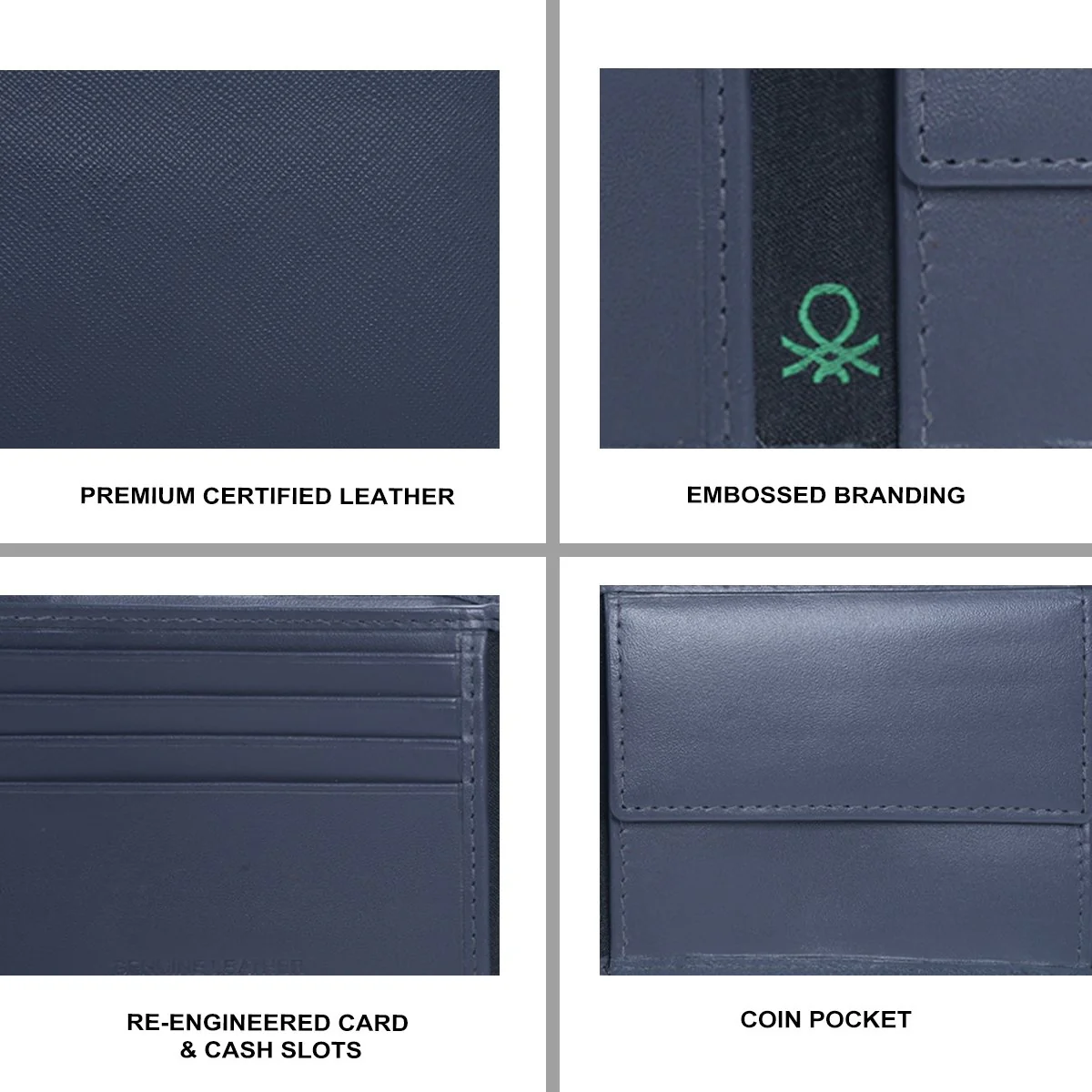 United Colors of Benetton Dewey Men's Global Coin Wallet - Image 7