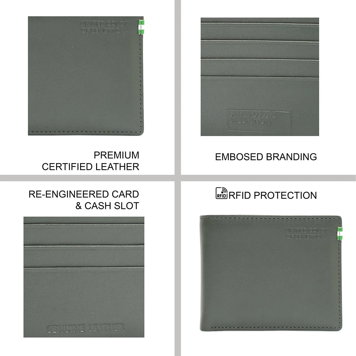 United Colors of Benetton Dobrany Men's Passcase Wallet - Image 8