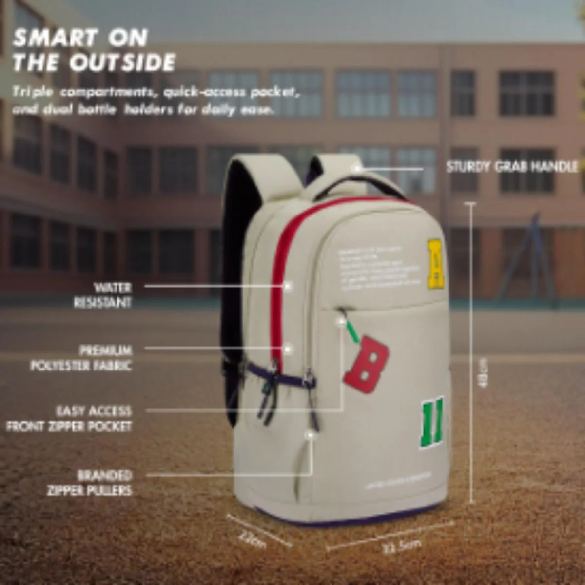 United Colors of Benetton Dodger Non Laptop Backpack - Image 4