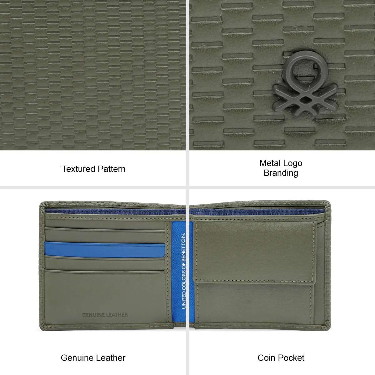 United Colors of Benetton Dorsten Men's Global Coin Wallet - Image 8