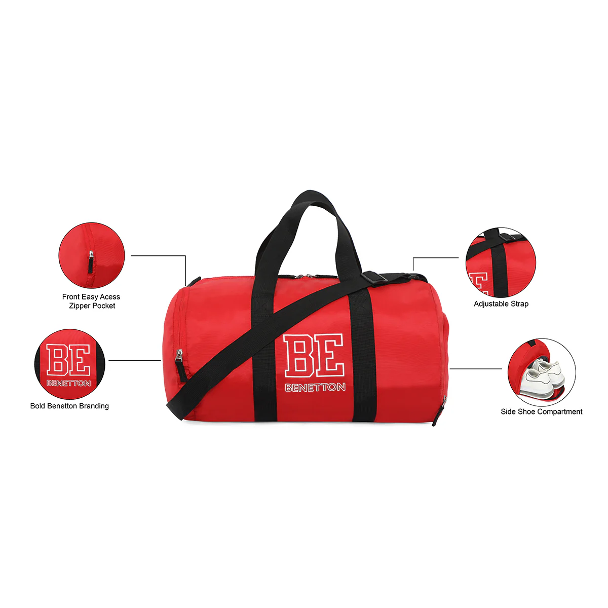 United Colors of Benetton Drew Gym Bag - Image 4