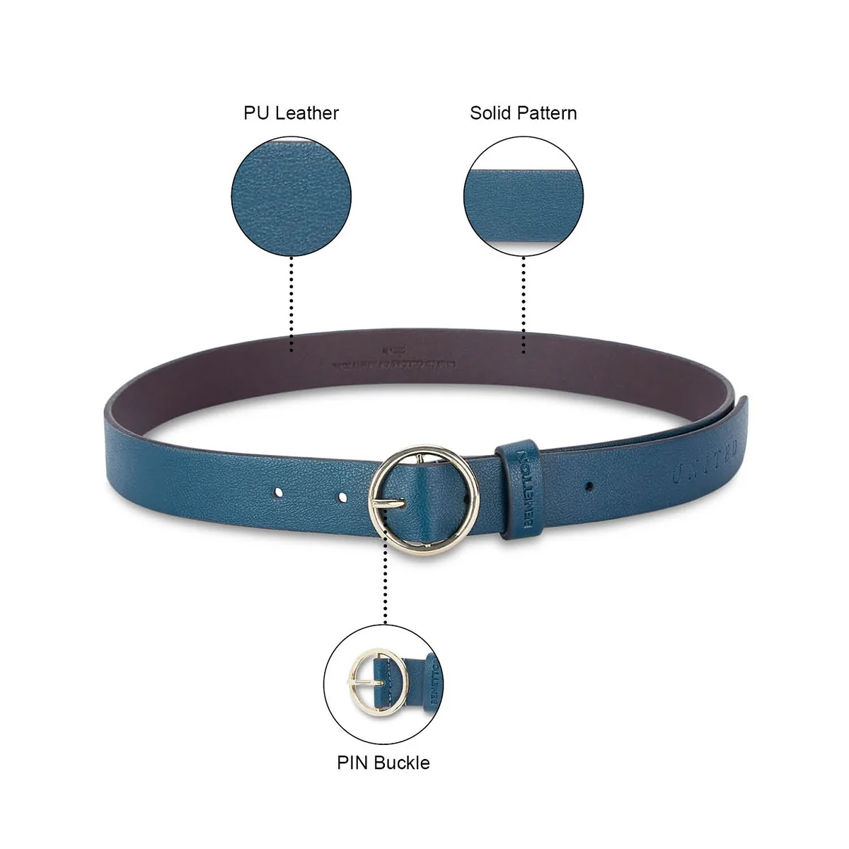 United Colors of Benetton Edith Non Reversible Belt - Image 6