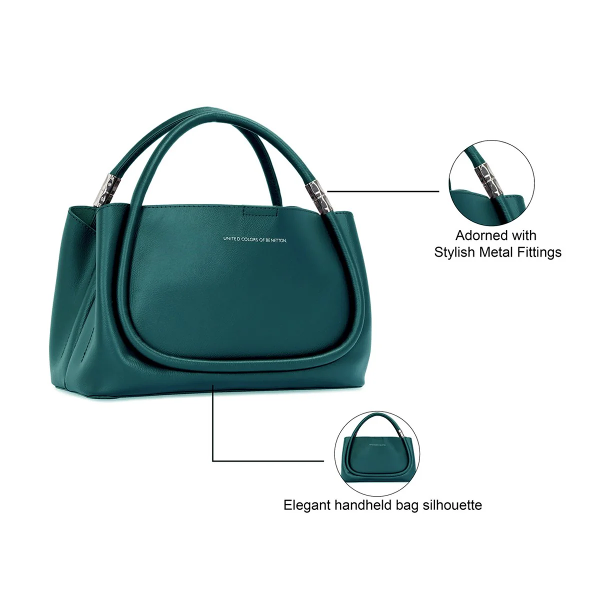 United Colors of Benetton Elle Women's Satchel - Image 3