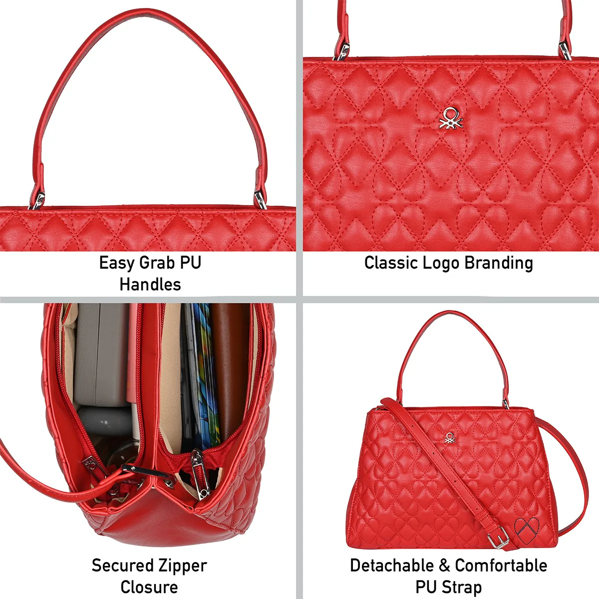 United Colors of Benetton Ellna Women's Satchel - Image 6