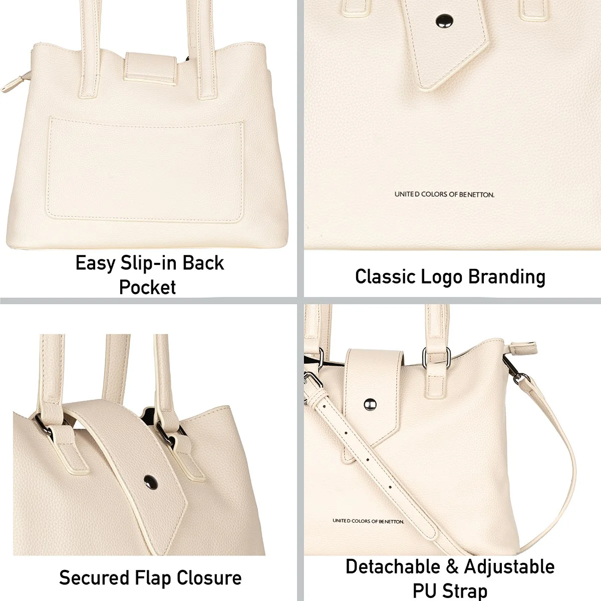 United Colors of Benetton Emmily Women's Satchel - Image 6