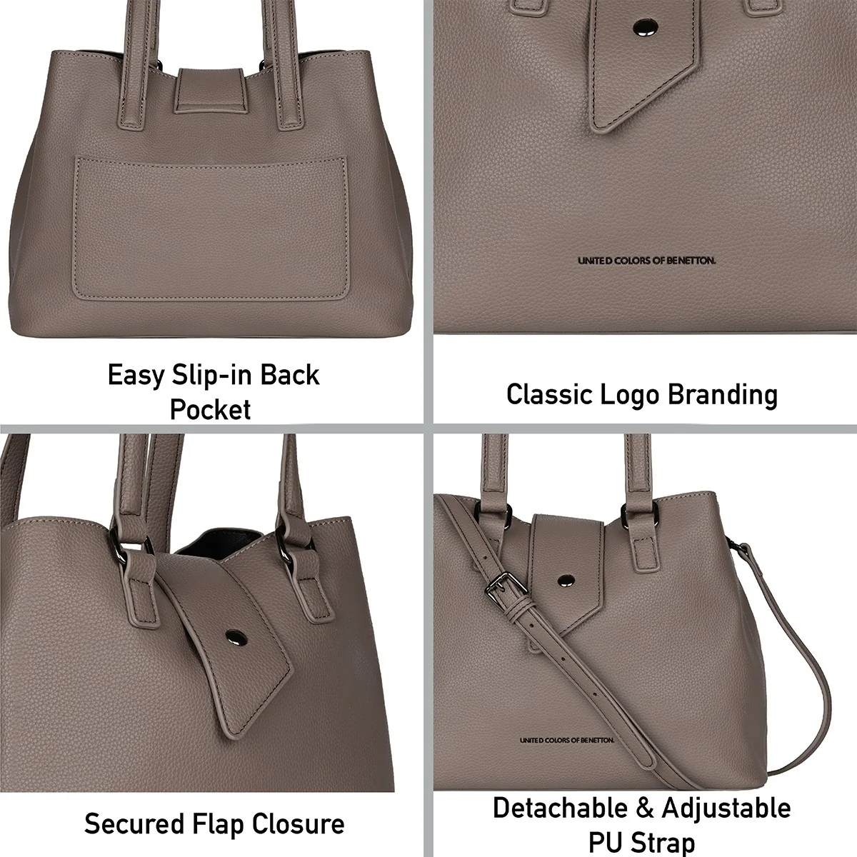 United Colors of Benetton Emmily Women's Satchel - Image 7