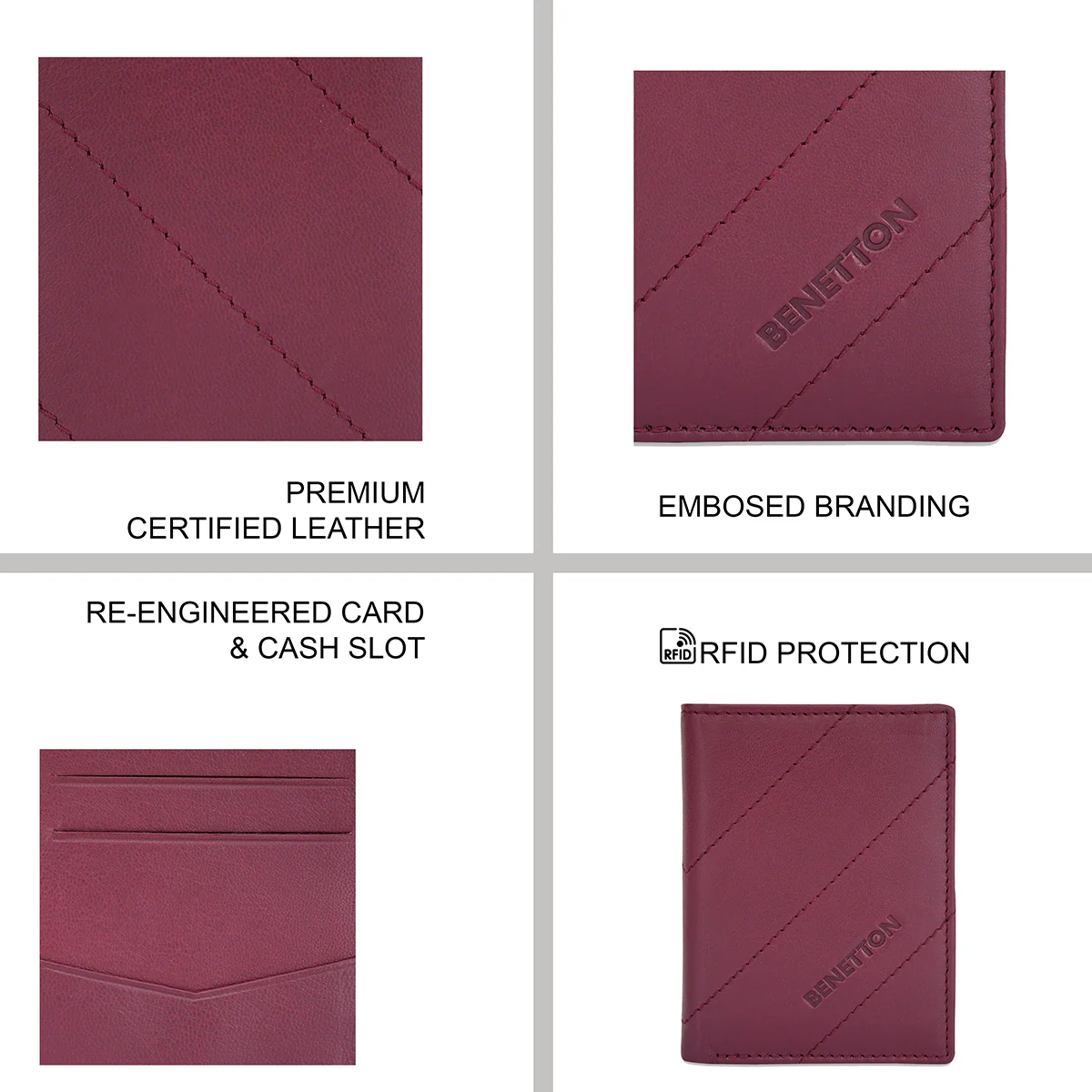United Colors of Benetton Ezekiel Men's Bifold - Image 4
