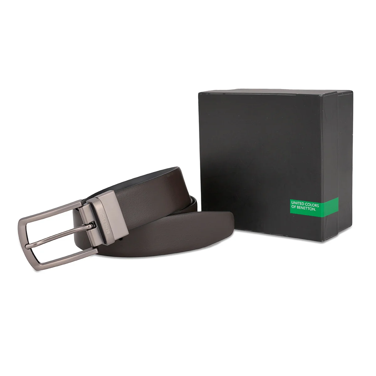 United Colors of Benetton Falsone Reversible Belt - Image 4