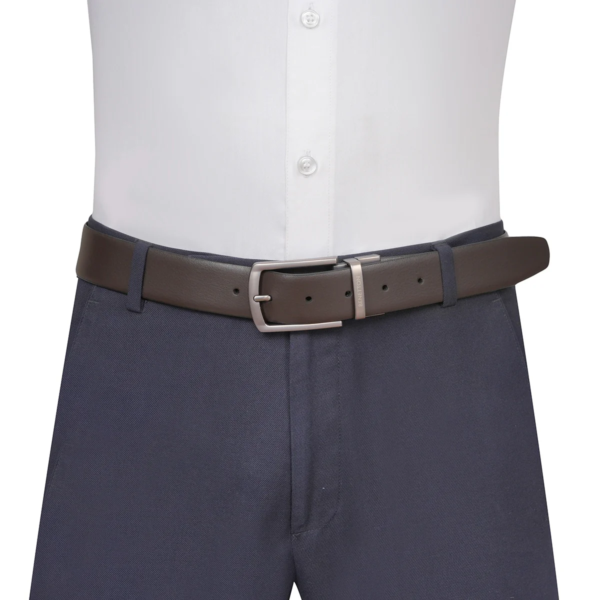 United Colors of Benetton Falsone Reversible Belt - Image 7