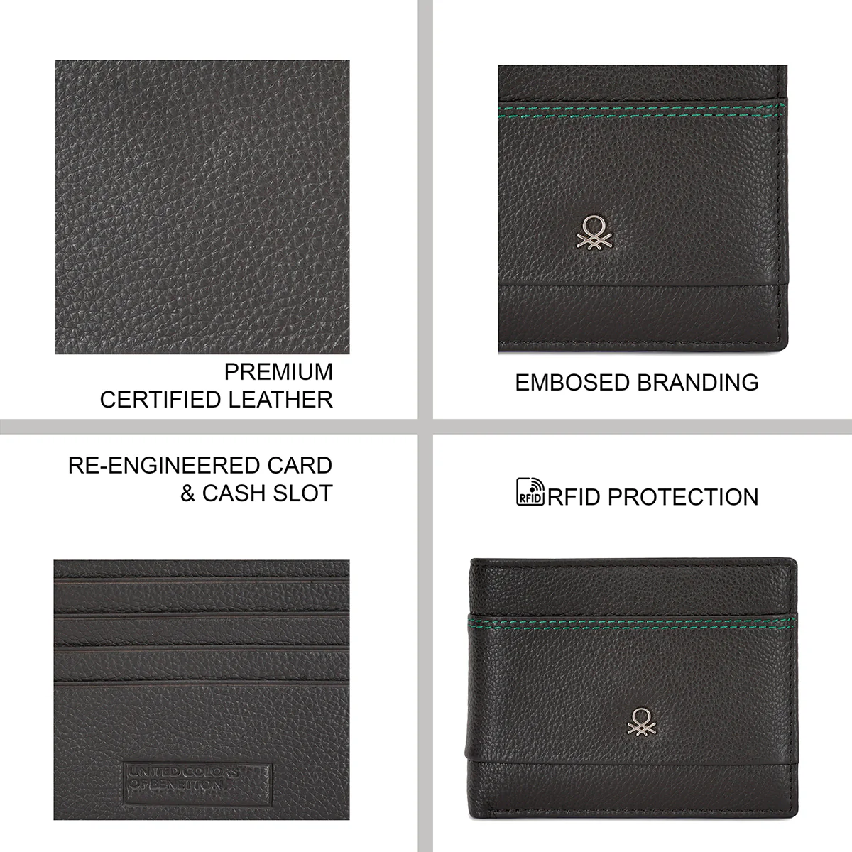 United Colors of Benetton Fenwick Men's Passcase Wallet - Image 4