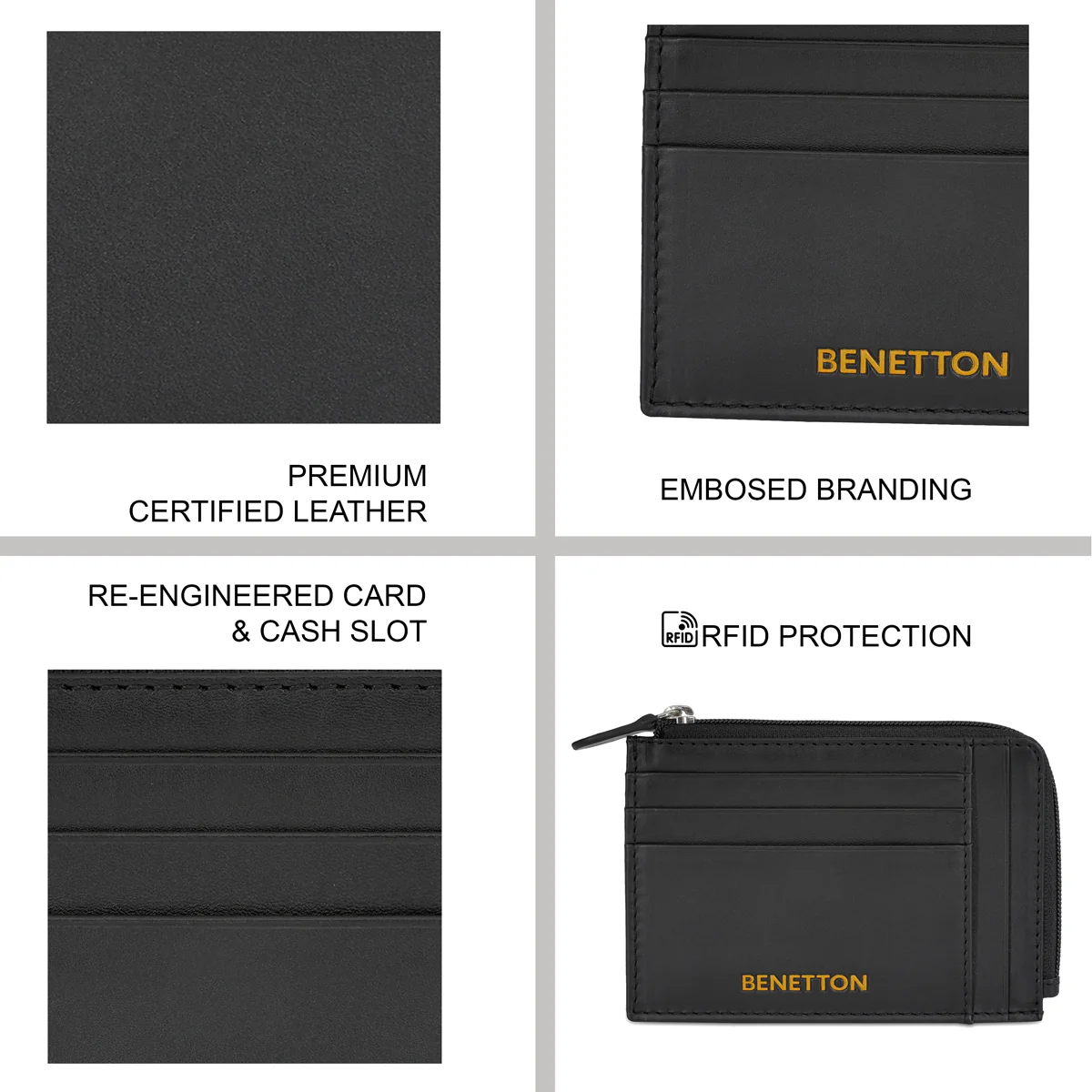 United Colors of Benetton Flaminio Card Holder Wallet - Image 4