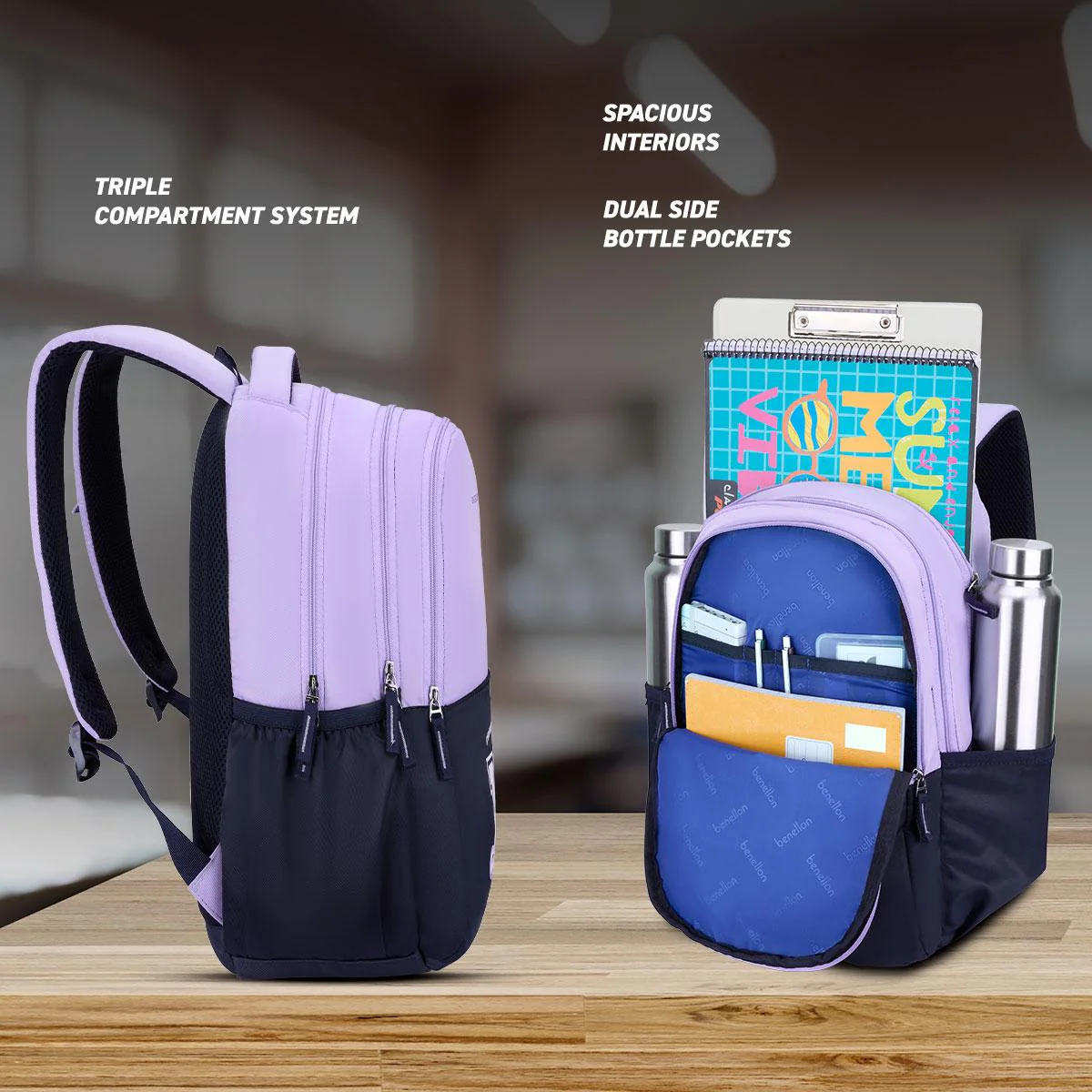 United Colors of Benetton Flux Non Laptop Backpack - Image 4
