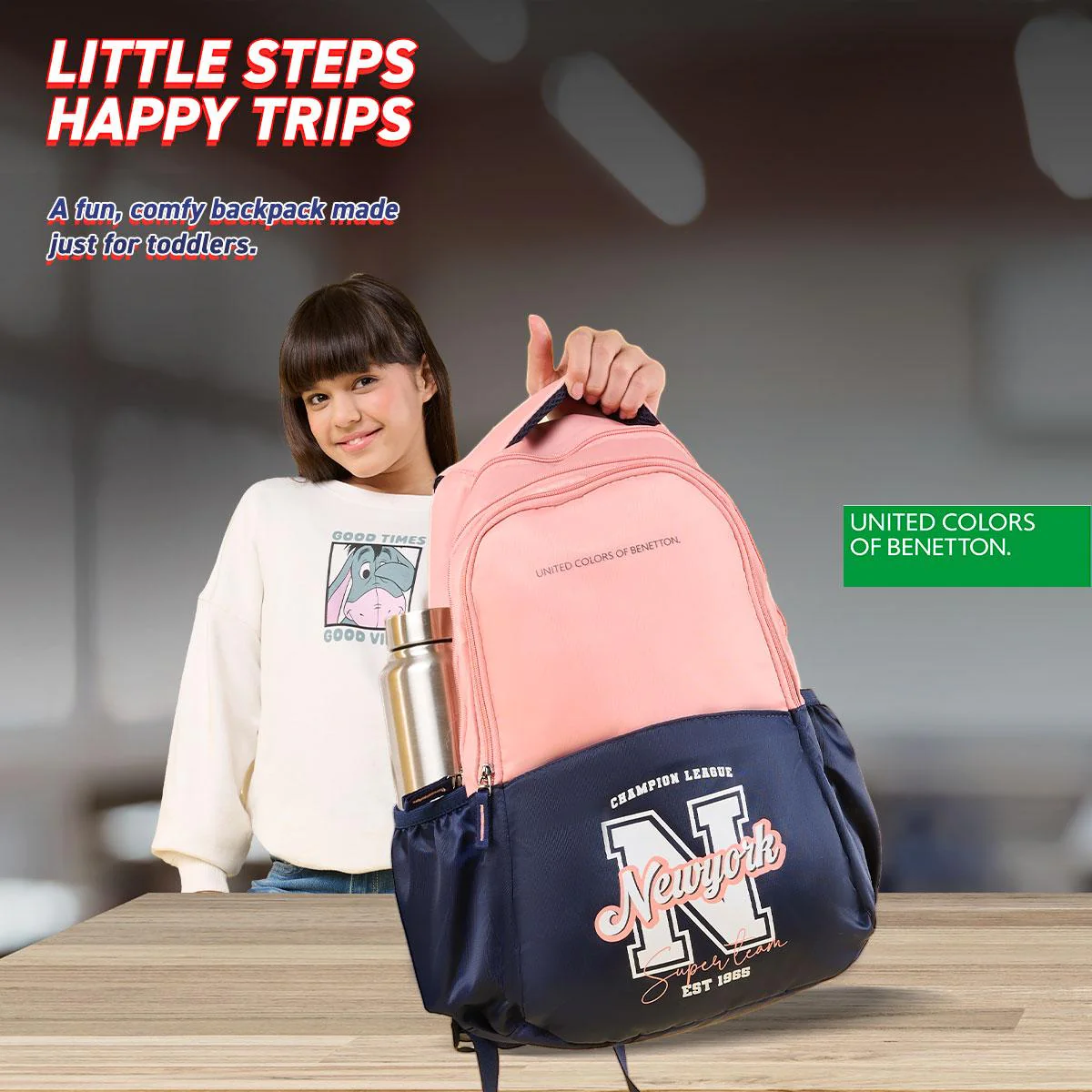 United Colors of Benetton Flux Non Laptop Backpack - Image 6