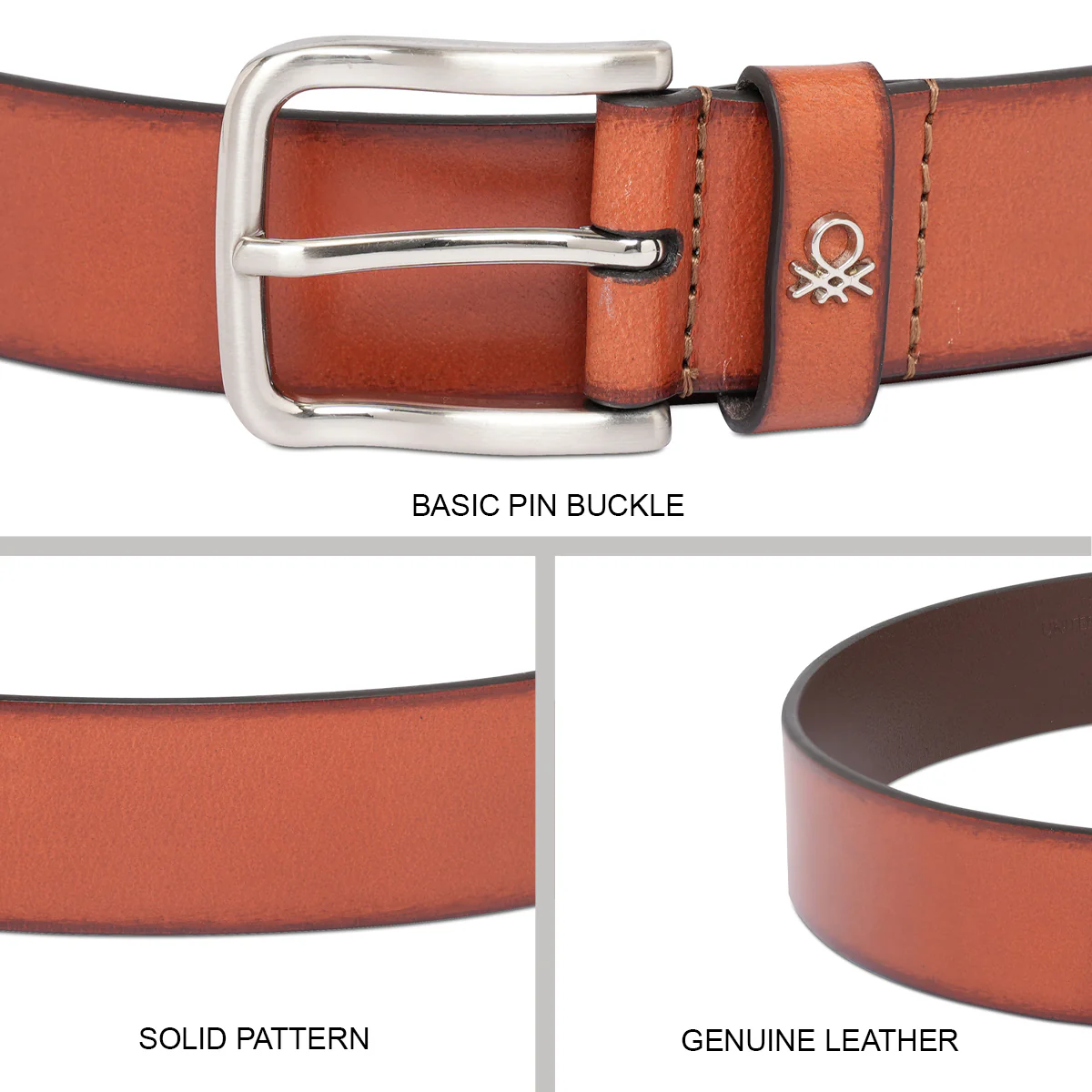 United Colors of Benetton Franeker Men's Non Reversible Belt - Image 4