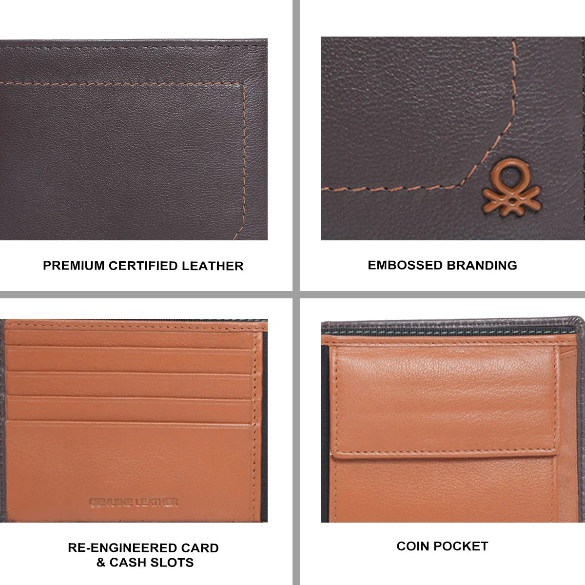 United Colors of Benetton Galway Men's Global Coin Wallet - Image 7