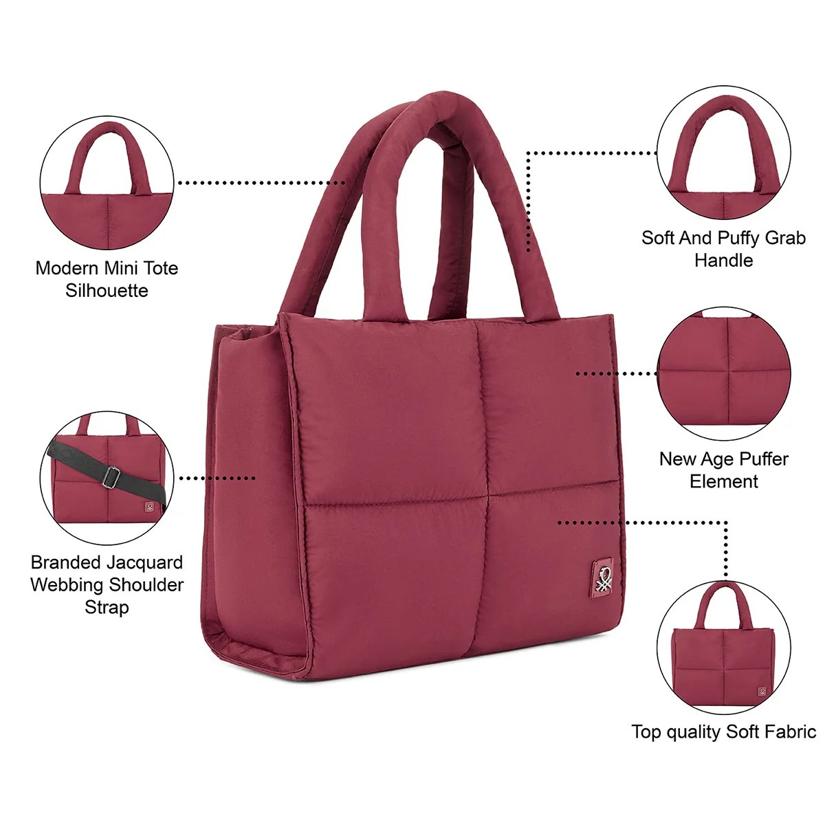 United Colors of Benetton Gemma Mini Tote - Image 7