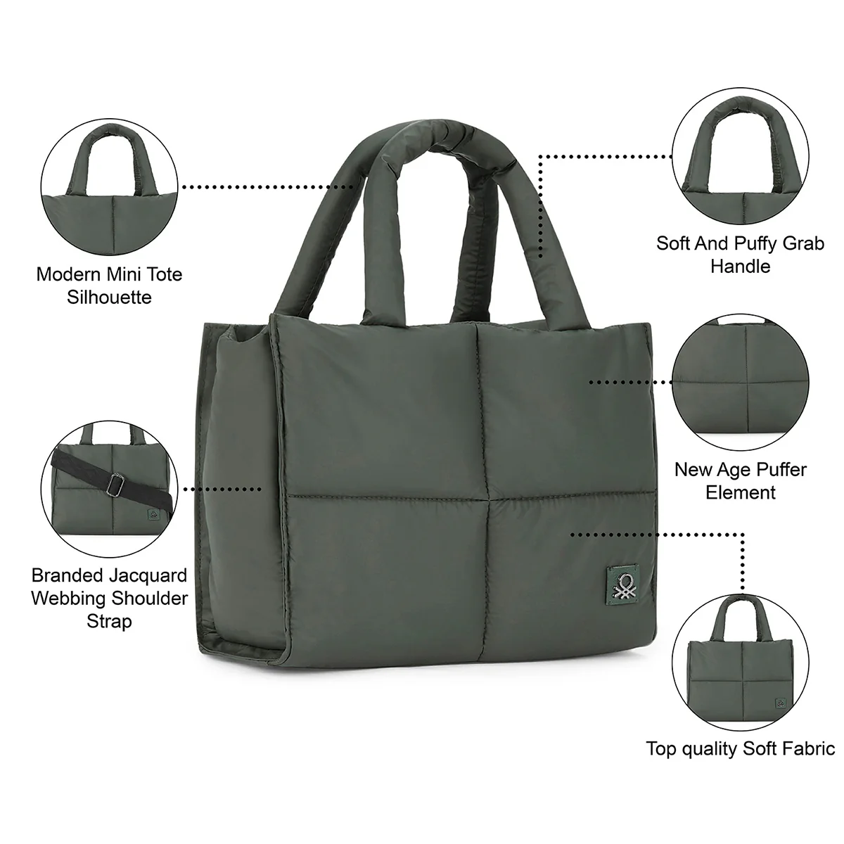 United Colors of Benetton Gemma Mini Tote - Image 7