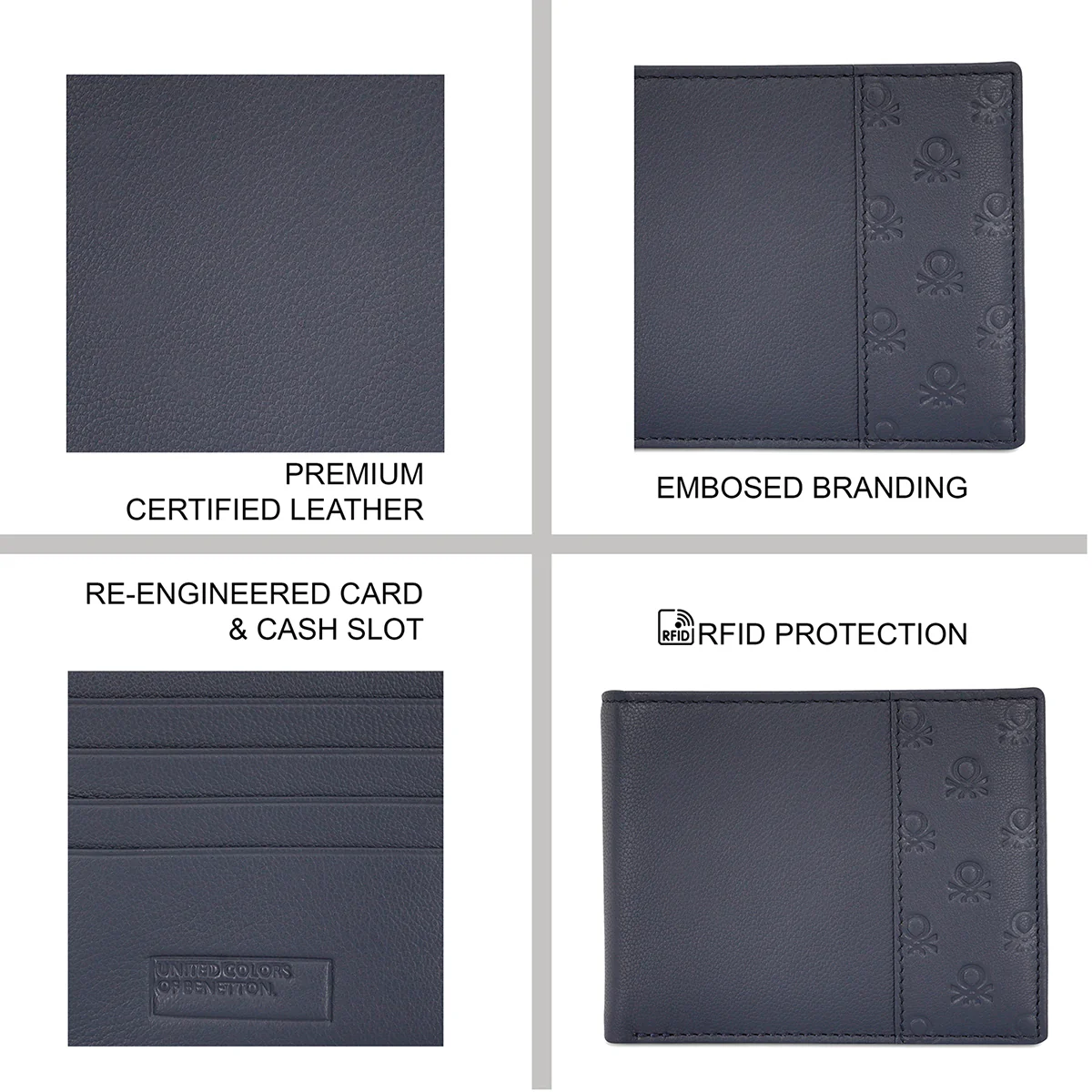 United Colors of Benetton Genaro Men's Passcase Wallet - Image 4