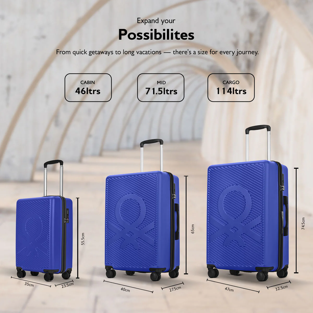 United Colors of Benetton Glide Hard Luggage - Image 6
