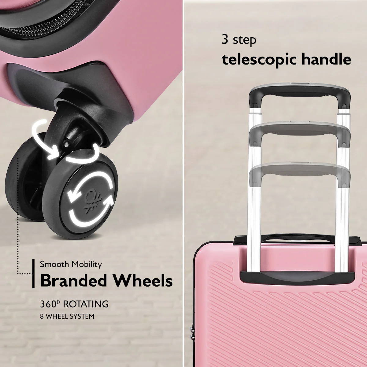 United Colors of Benetton Glide Hard Luggage - Image 3