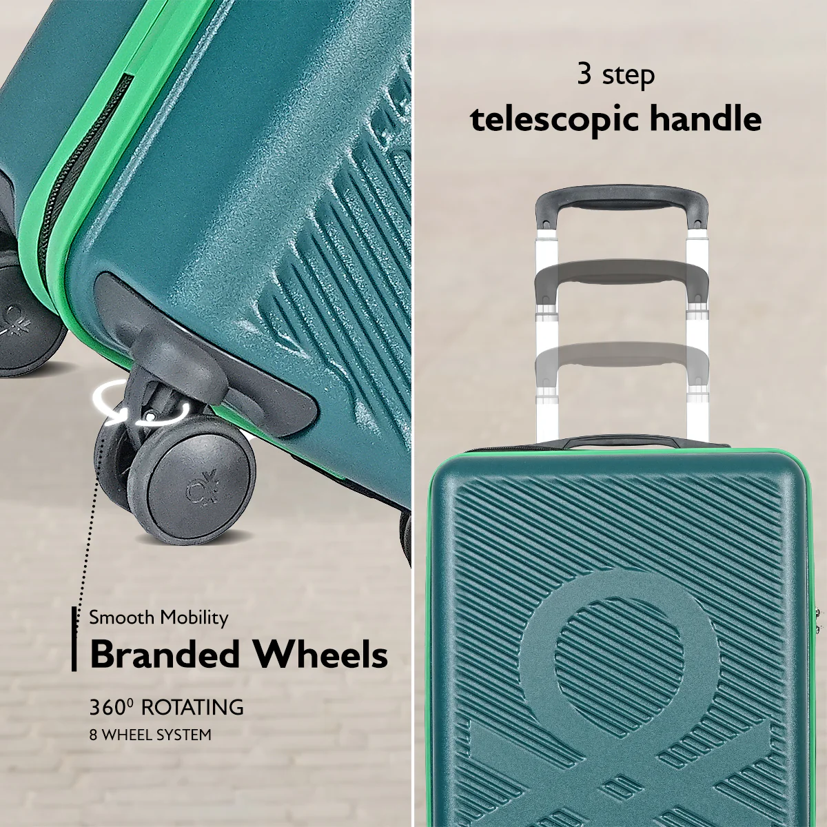 United Colors of Benetton Glide Pro Hard Luggage - Image 4