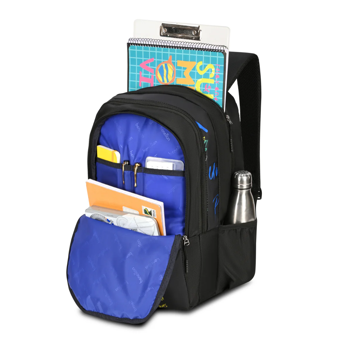 United Colors of Benetton Graffiti Non Laptop Backpack - Image 10