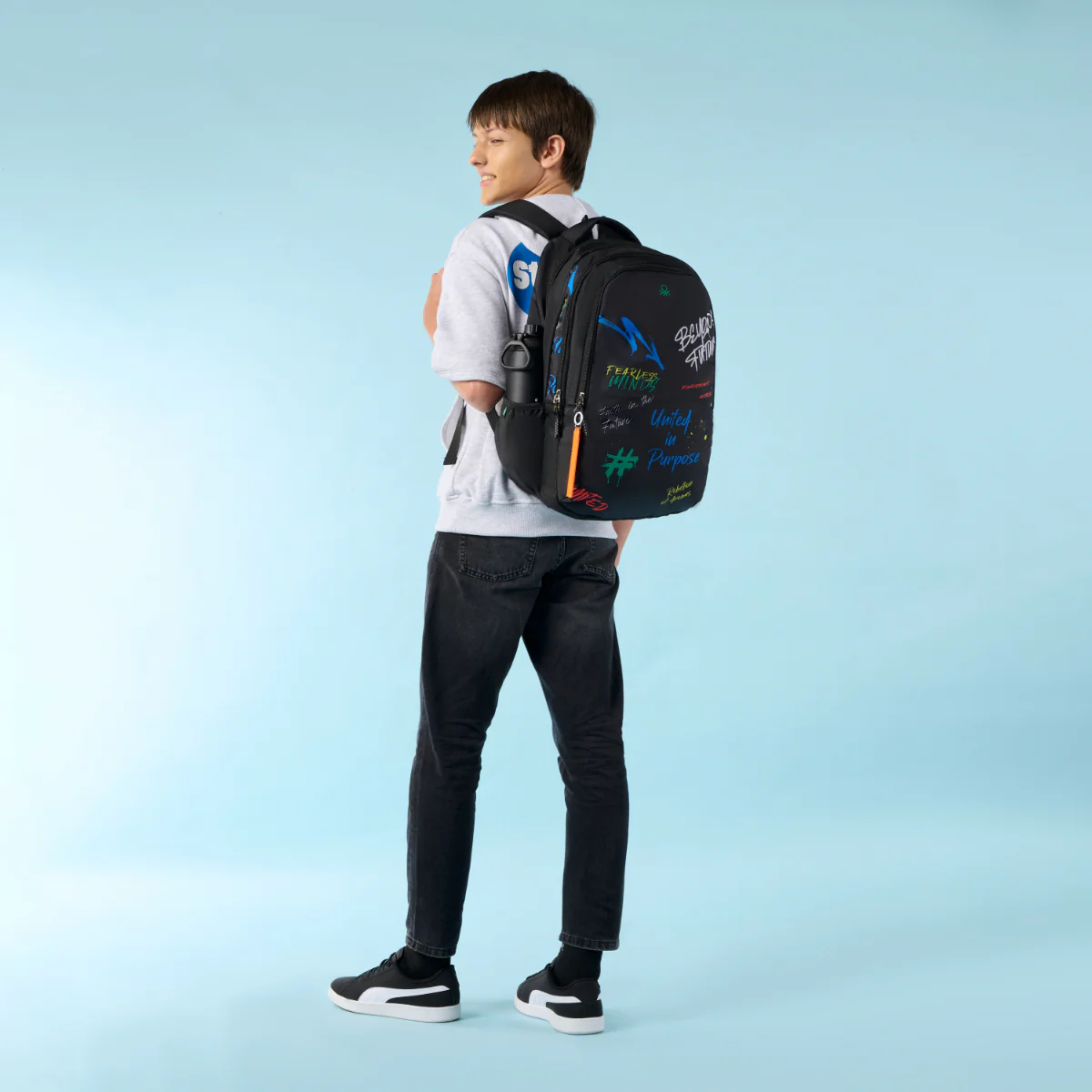 United Colors of Benetton Graffiti Non Laptop Backpack - Image 2