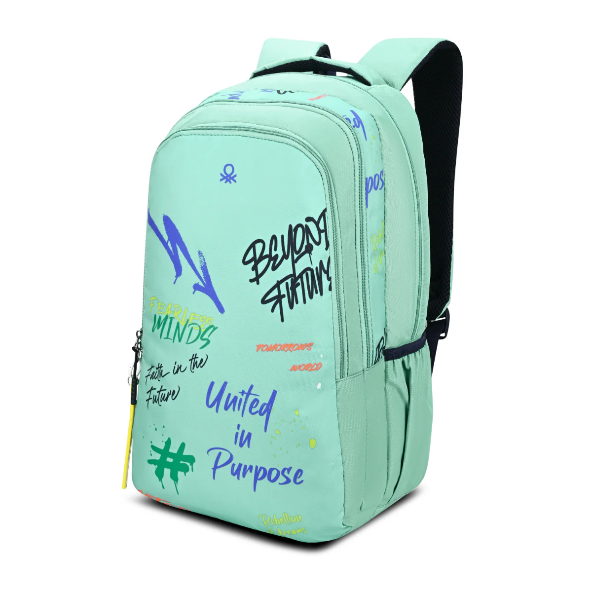 United Colors of Benetton Graffiti Non Laptop Backpack - Image 8