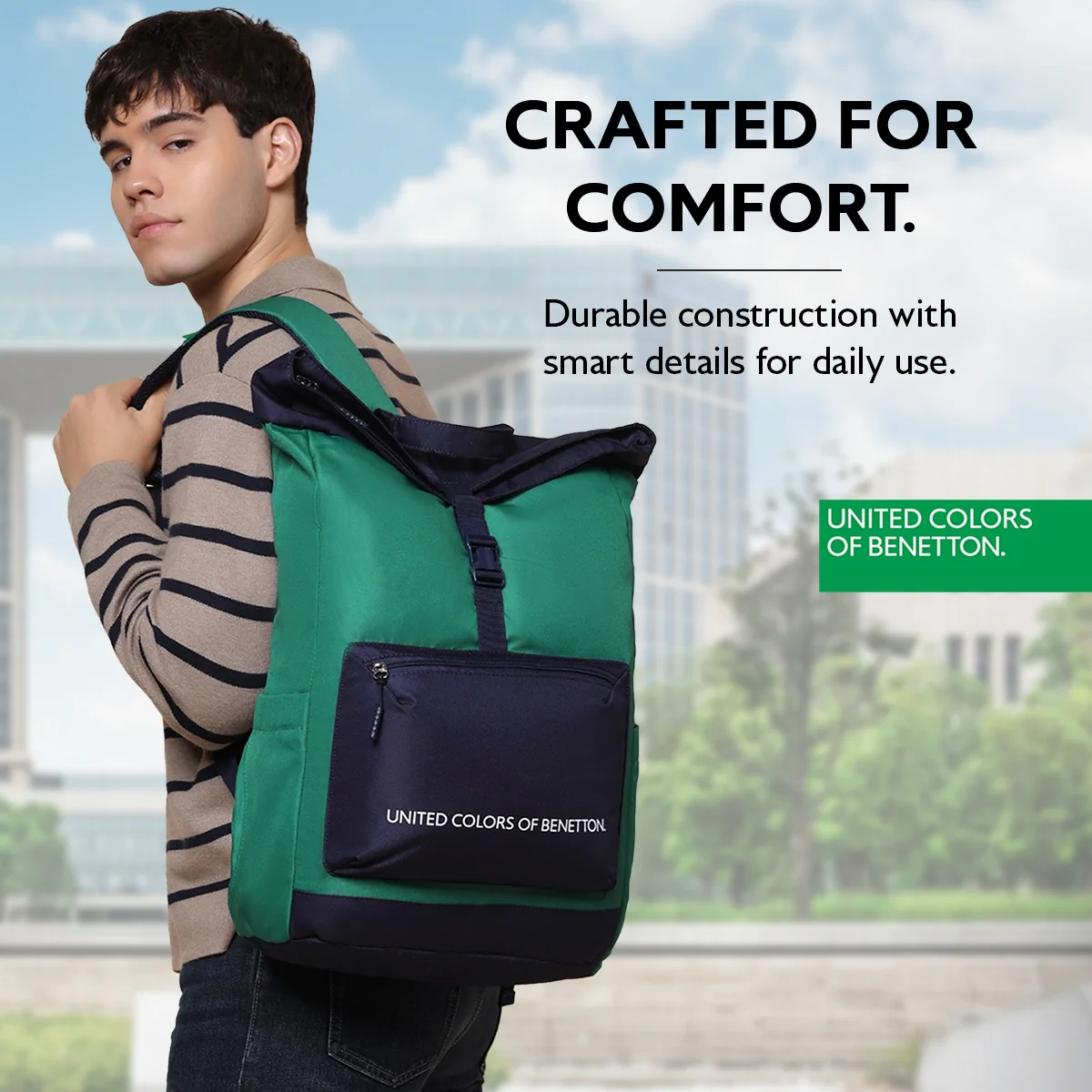 United Colors of Benetton Grand Slam Laptop Backpack - Image 6