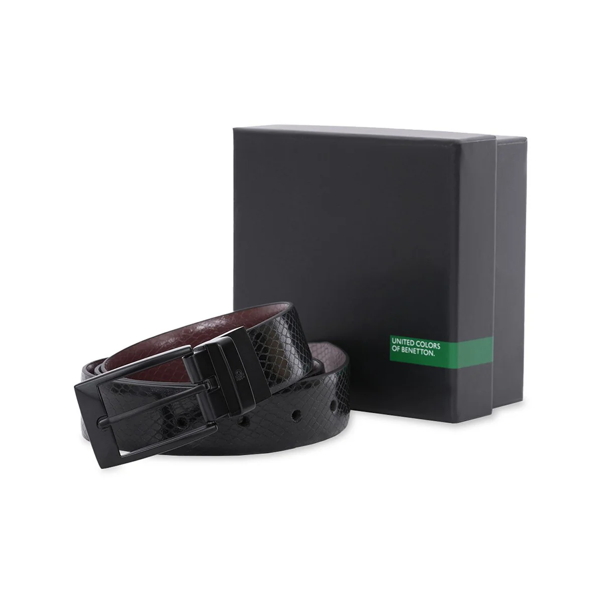 United Colors of Benetton Grave Men's Reversible Belt - Image 8