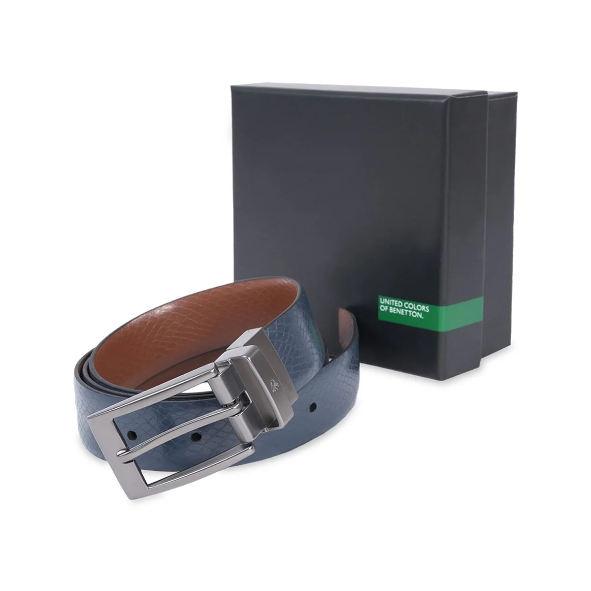 United Colors of Benetton Grave Men's Reversible Belt - Image 8